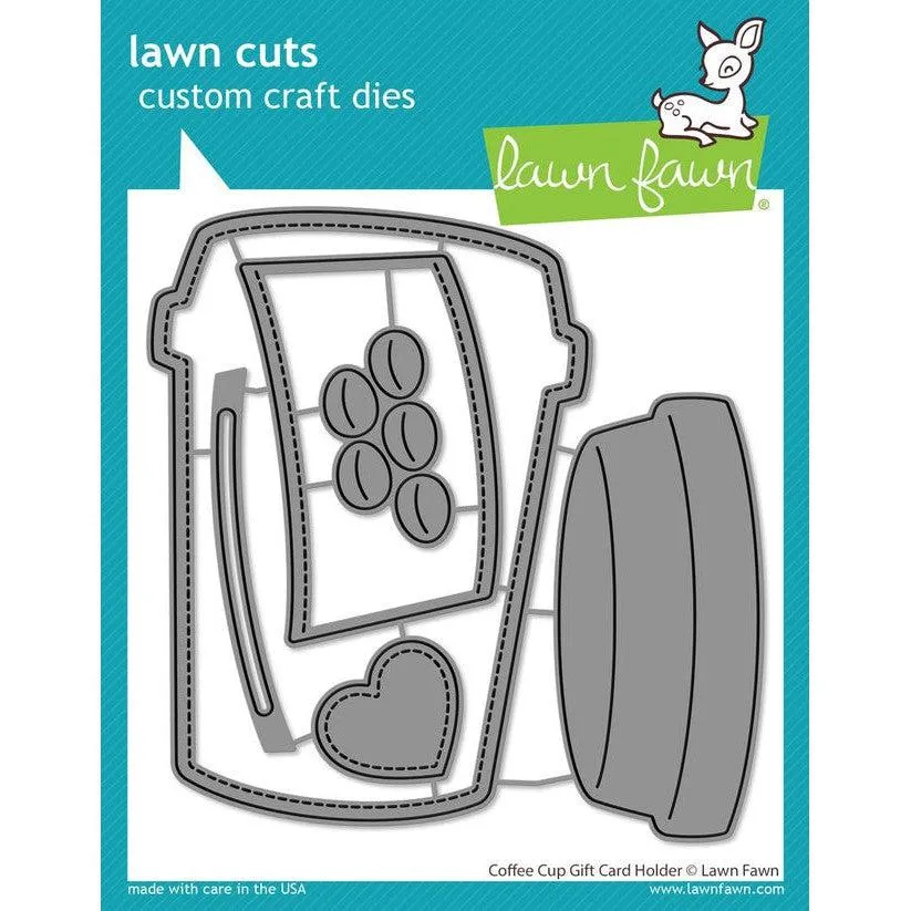 Lawn Fawn - Lawn Cuts - Coffee Cup Gift Card Holder