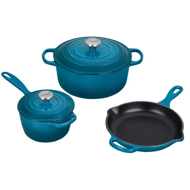 Le Creuset 5-Piece Signature Cast Iron Set