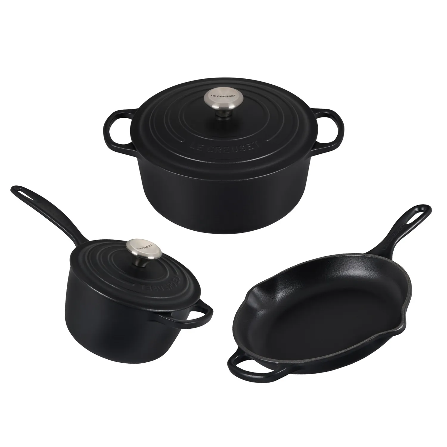 Le Creuset 5-Piece Signature Cast Iron Set