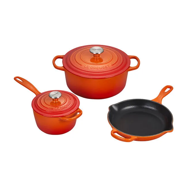 Le Creuset 5-Piece Signature Cast Iron Set