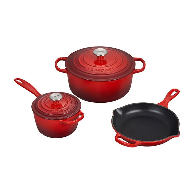 Le Creuset 5-Piece Signature Cast Iron Set