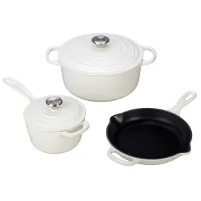 Le Creuset 5-Piece Signature Set - White