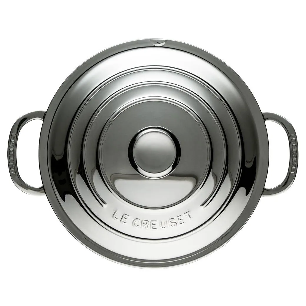 Le Creuset Stainless Steel 9 qt. Stockpot with Lid & Deep Colander Insert (10″)