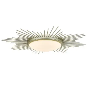 LED Flush Mount in White Gold