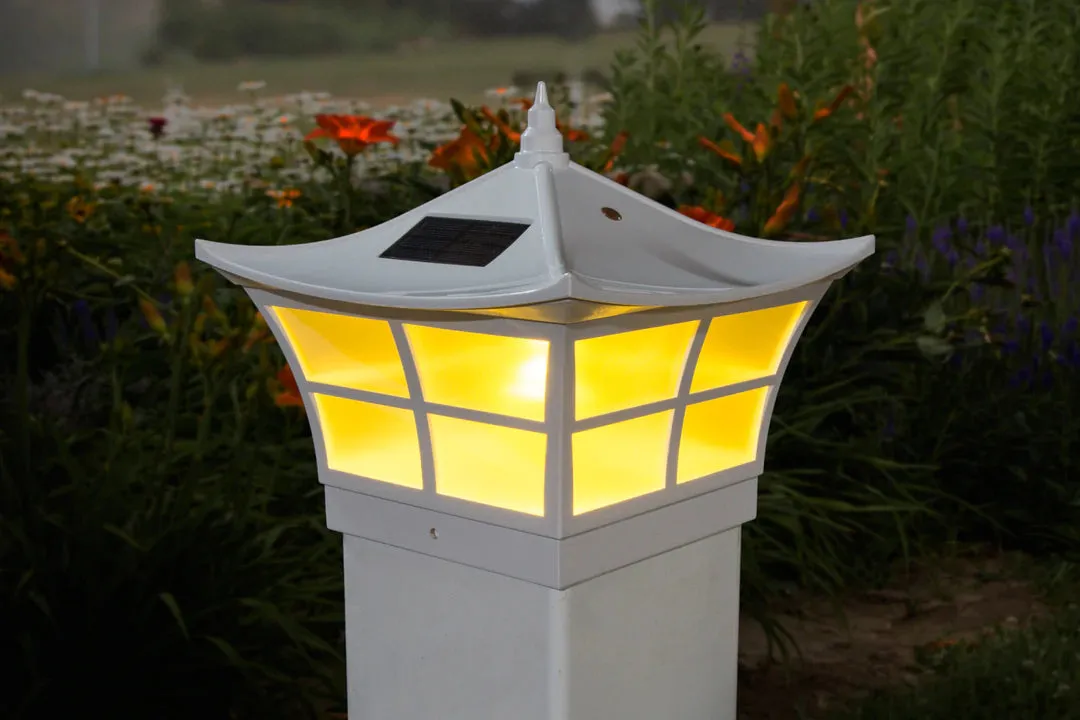 LED Solar Post Cap 5x5 6 Lumens 2700K (Pack Of 2)