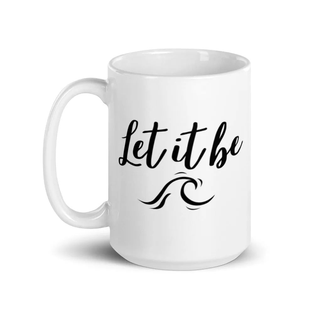 Let it be Gabby Petito Foundation White glossy mug