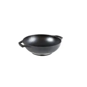 Lodge 9 Inch Cast Iron Mini Wok, With Loop Handles