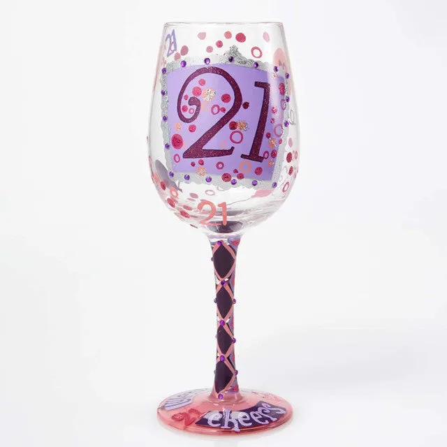 Lolita 21st Birthday Wine Glass