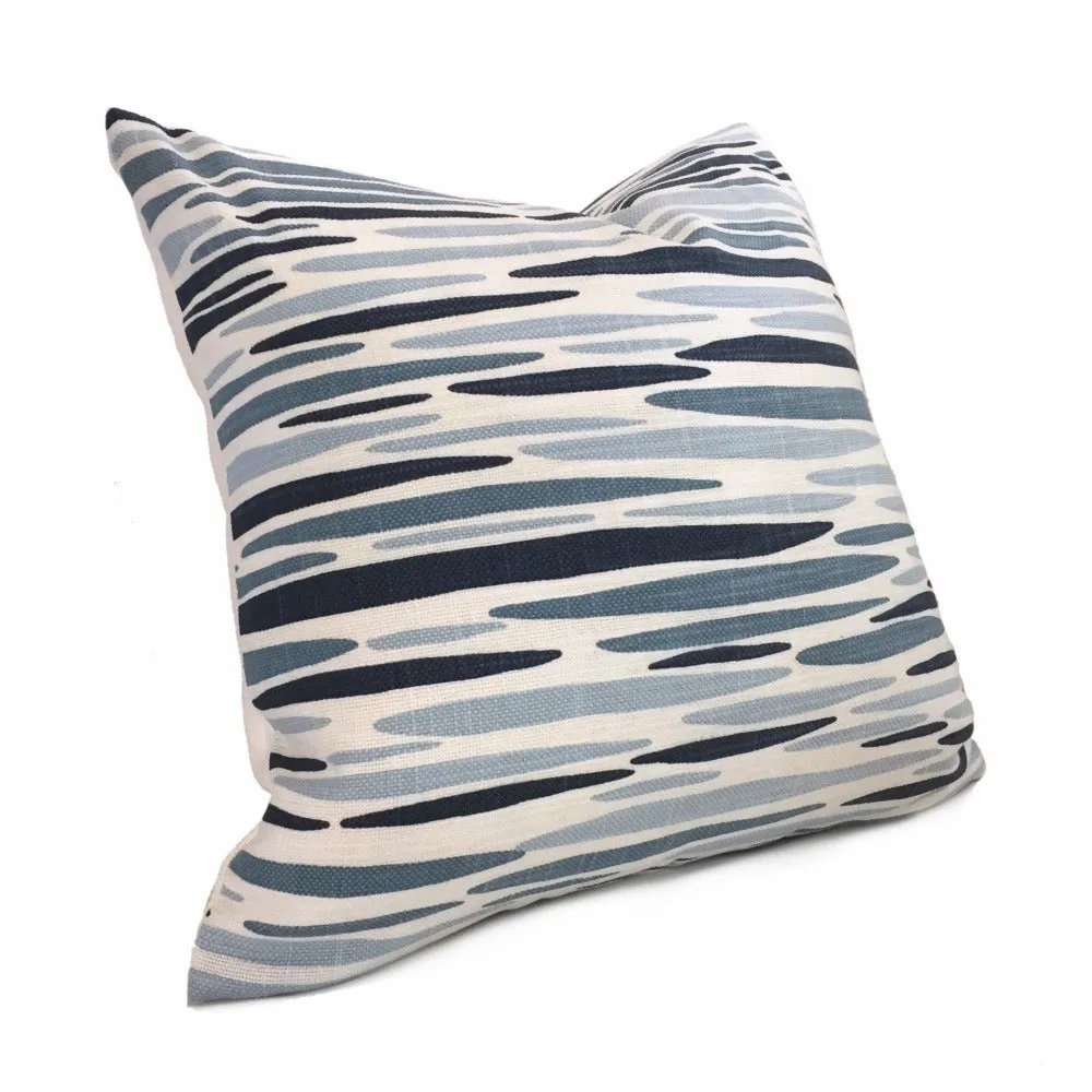 Lulu DK Island Lapis Blue White Pillow Cover