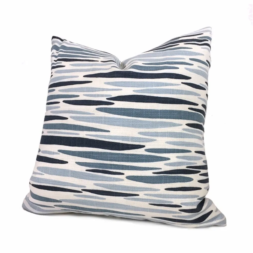 Lulu DK Island Lapis Blue White Pillow Cover