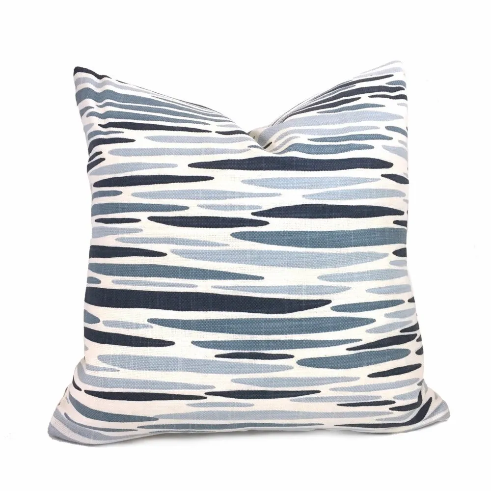 Lulu DK Island Lapis Blue White Pillow Cover