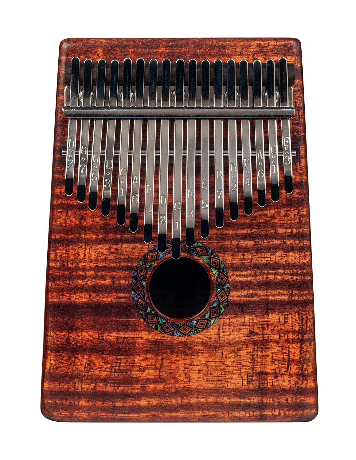 Mahalo | MKA17KA | Photo Flame "Koa" | 17 Key Kalimba