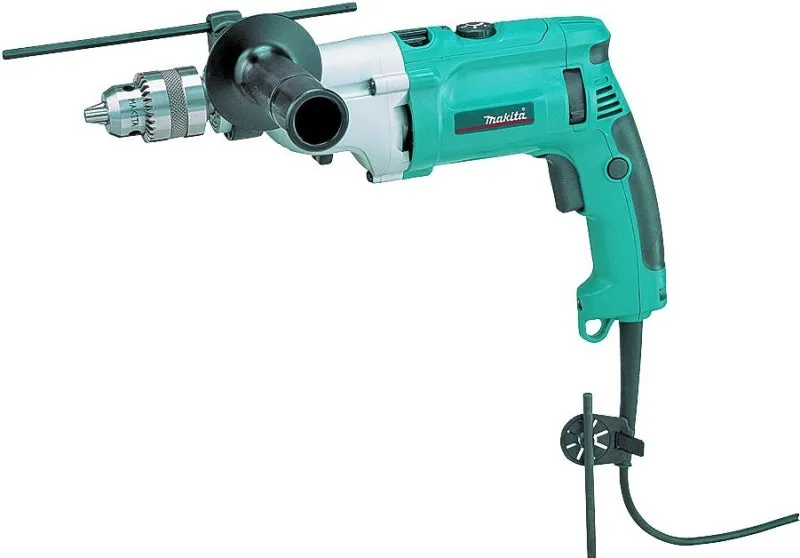 Makita HP2070F Hammer Drill with LED Light, 8.2 A, Keyed Chuck, 1/2 in Chuck, 0 to 24,000 bpm :EA: QUANTITY: 1