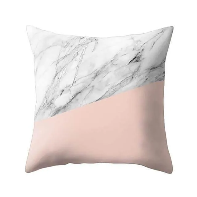 Marble Look Printed Home Pillow Cases