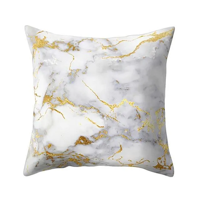 Marble Look Printed Home Pillow Cases