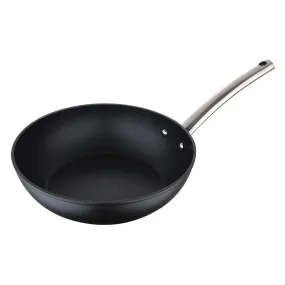 MasterPro Foodies Wok Forged Aluminium Non-Stick Black Silver 28cm