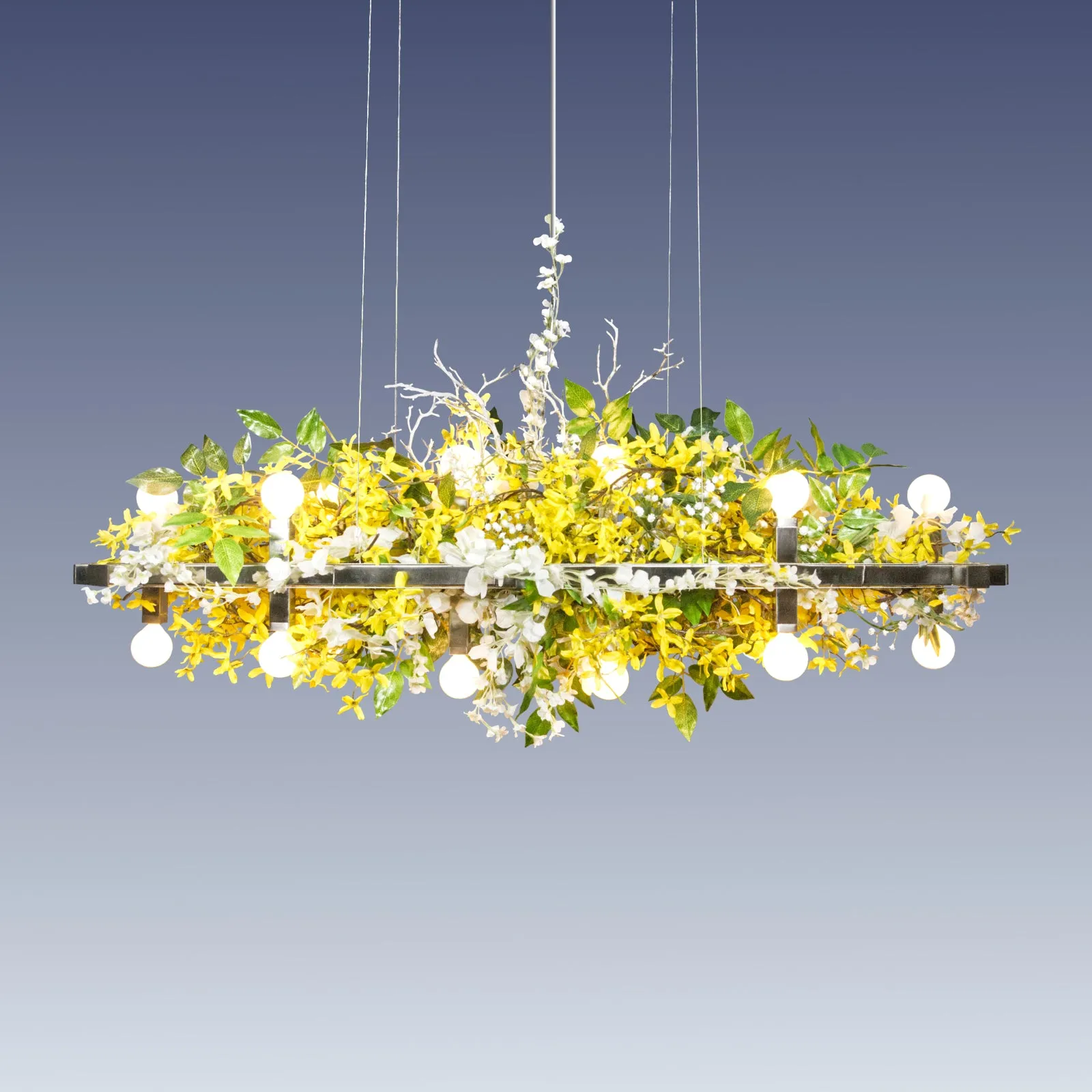 Matrix Floral Linear Suspension Chandelier