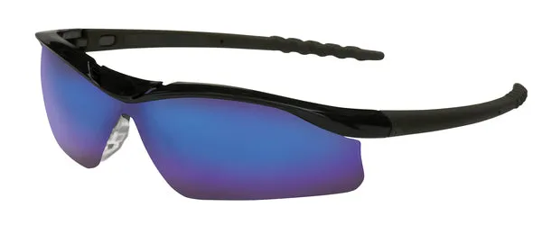 MCR Safety DL1 Black Frame, Blue Diamond Lens