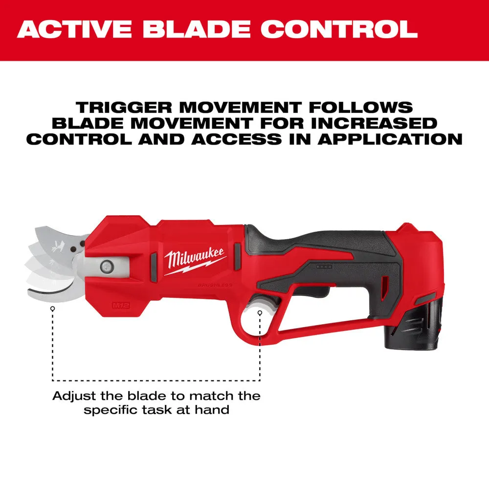 Milwaukee 2534-20 M12 12V Brushless Cordless Pruning Shears - Bare Tool