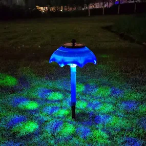 Mini Umbrella LED Solar Garden Light Outdoor Solar Light Lighting Control Waterproof ABS Solar Lawn Light Yard Lawn Decoration