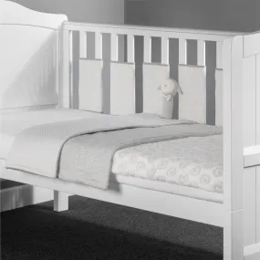 Miniuno Little Baa Lamb 5 Piece Bedding Set - Grey Swirls