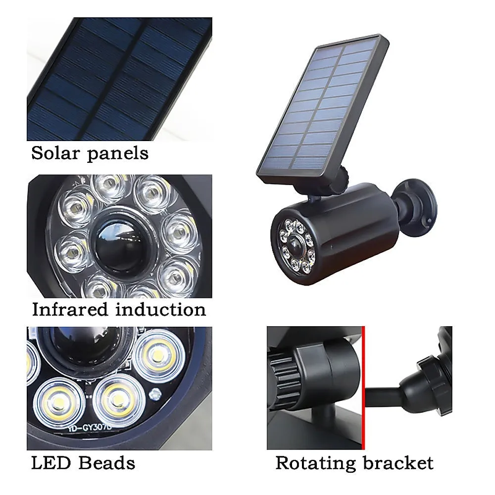 Motion-Sensor Solar LED Security Spotlight, 8 LEDs, Randy & Travis