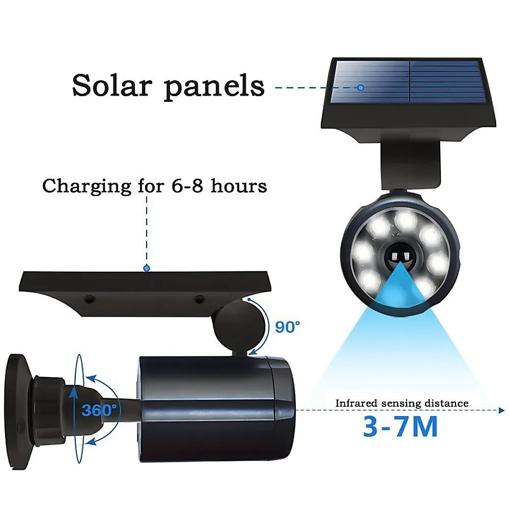 Motion-Sensor Solar LED Security Spotlight, 8 LEDs, Randy & Travis