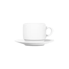 Nadir Opal Stackable Espresso Cup and Saucer 90ml 12pc Set 26059