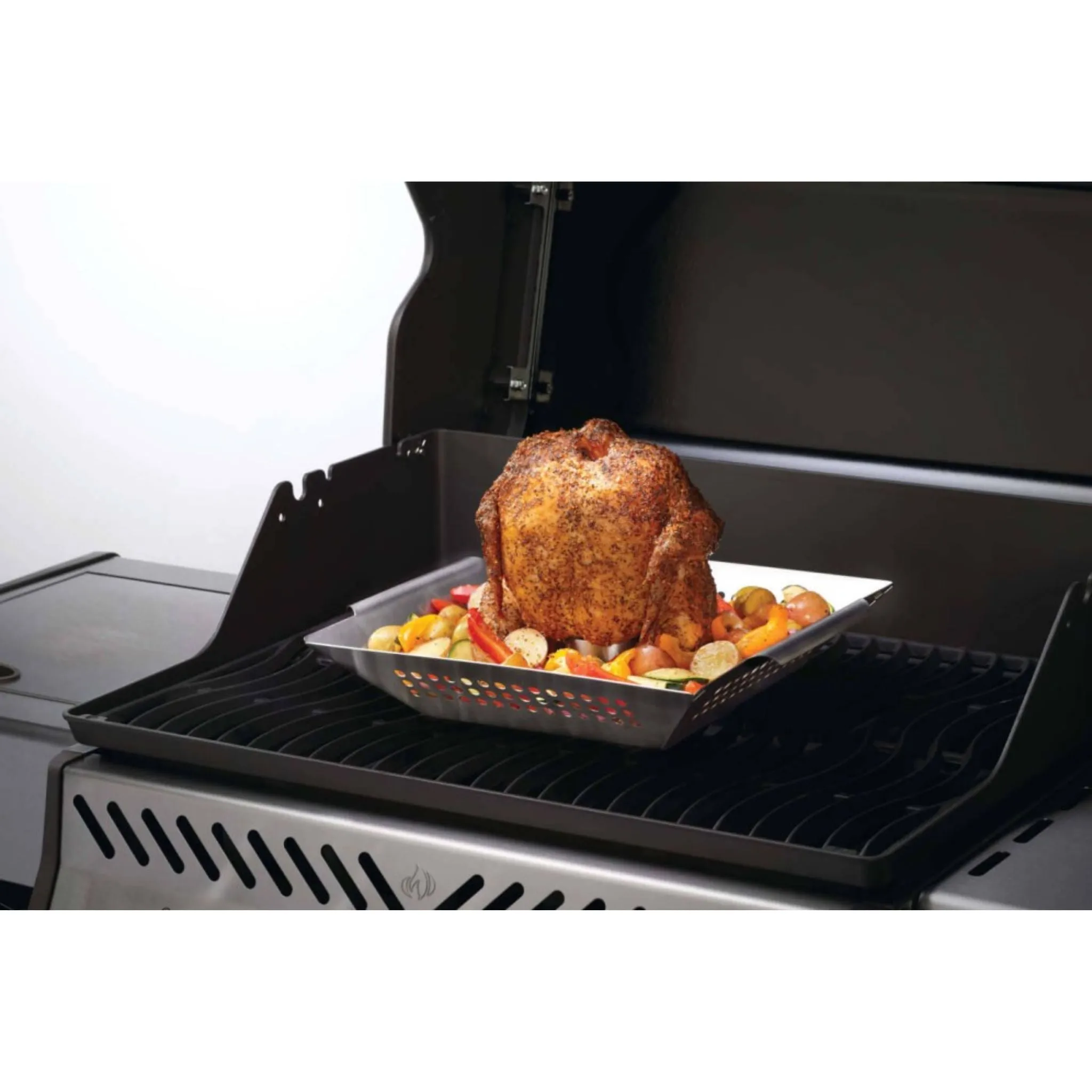 Napoleon 56024 Stainless Steel Chicken Roaster and Wok