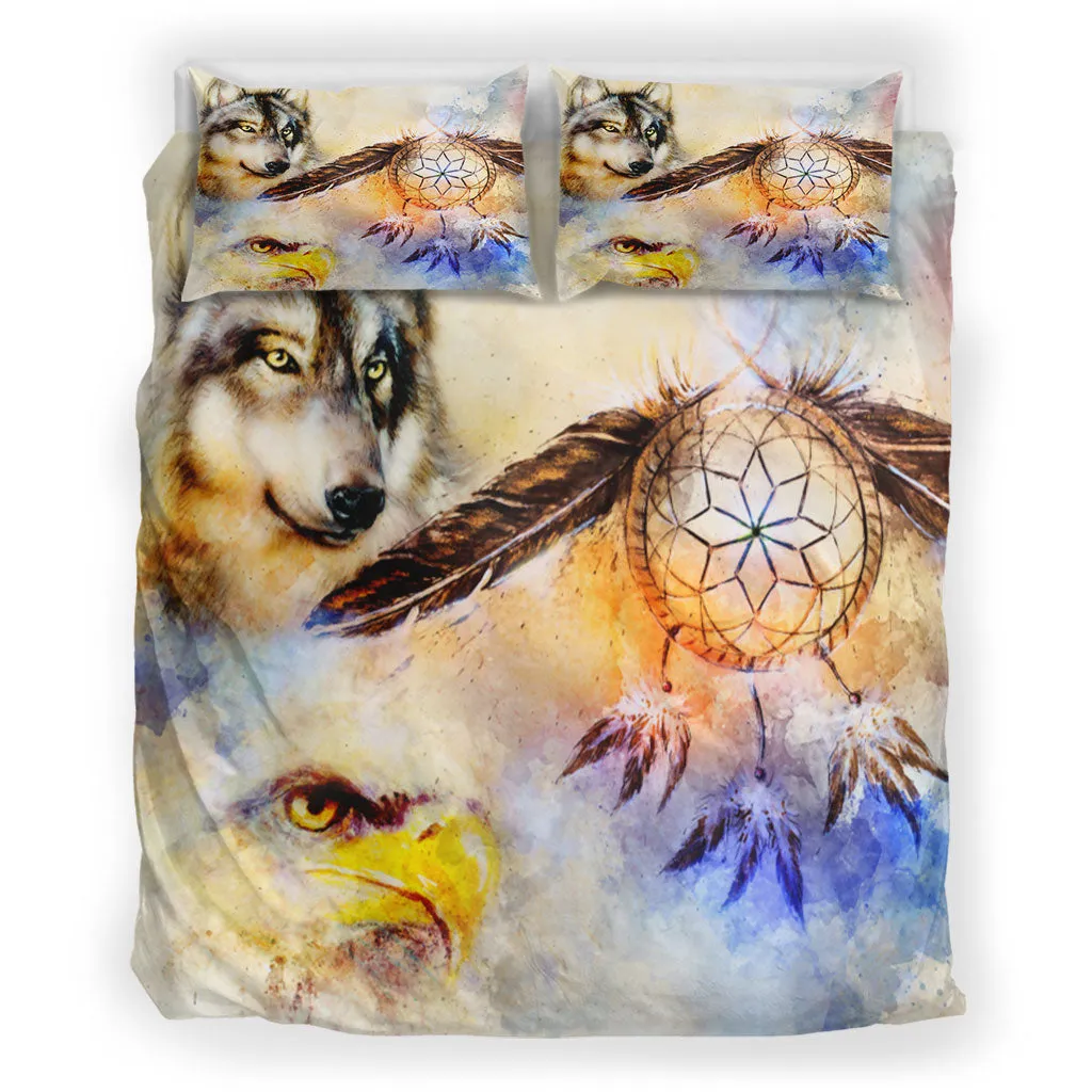 Native Wolf & Falcon Bedding Set WCS