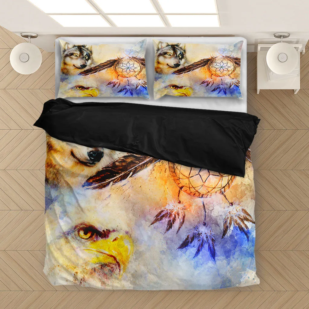 Native Wolf & Falcon Bedding Set WCS