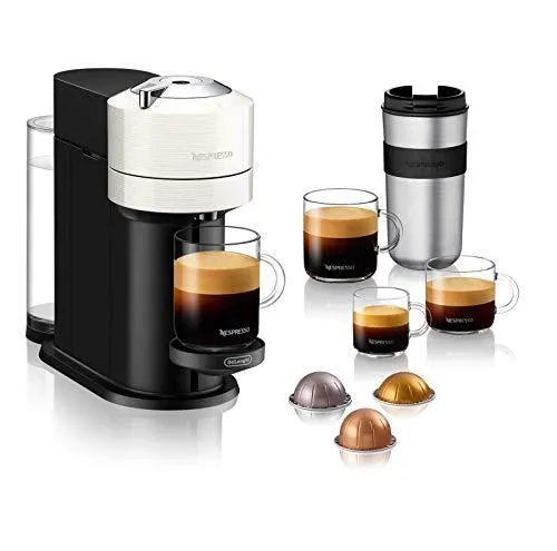 Nespresso Vertuo Next Coffee and Espresso Machine by DeLonghi, White