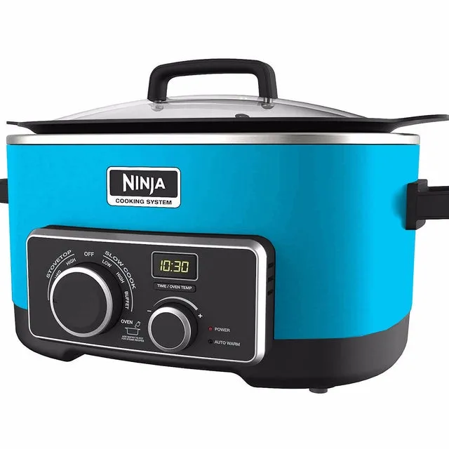 NINJA 4 IN 1 SLOW COOKER 6 QT- Light Blue (MC900QBR)