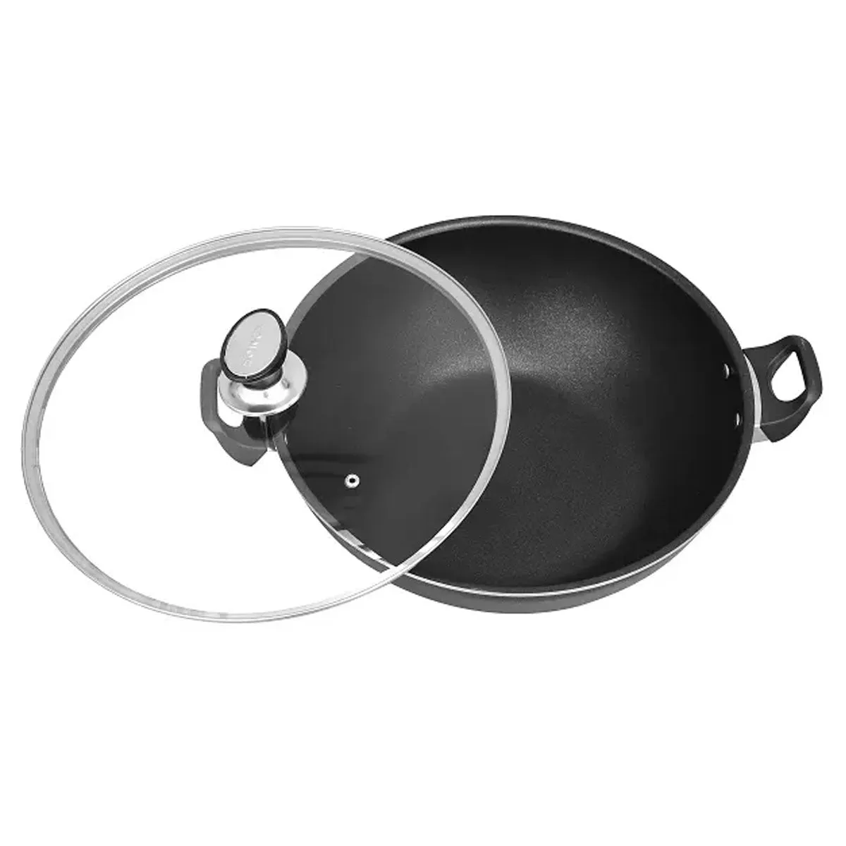 Non-stick Cooking Wok With Glass Lid 40cm