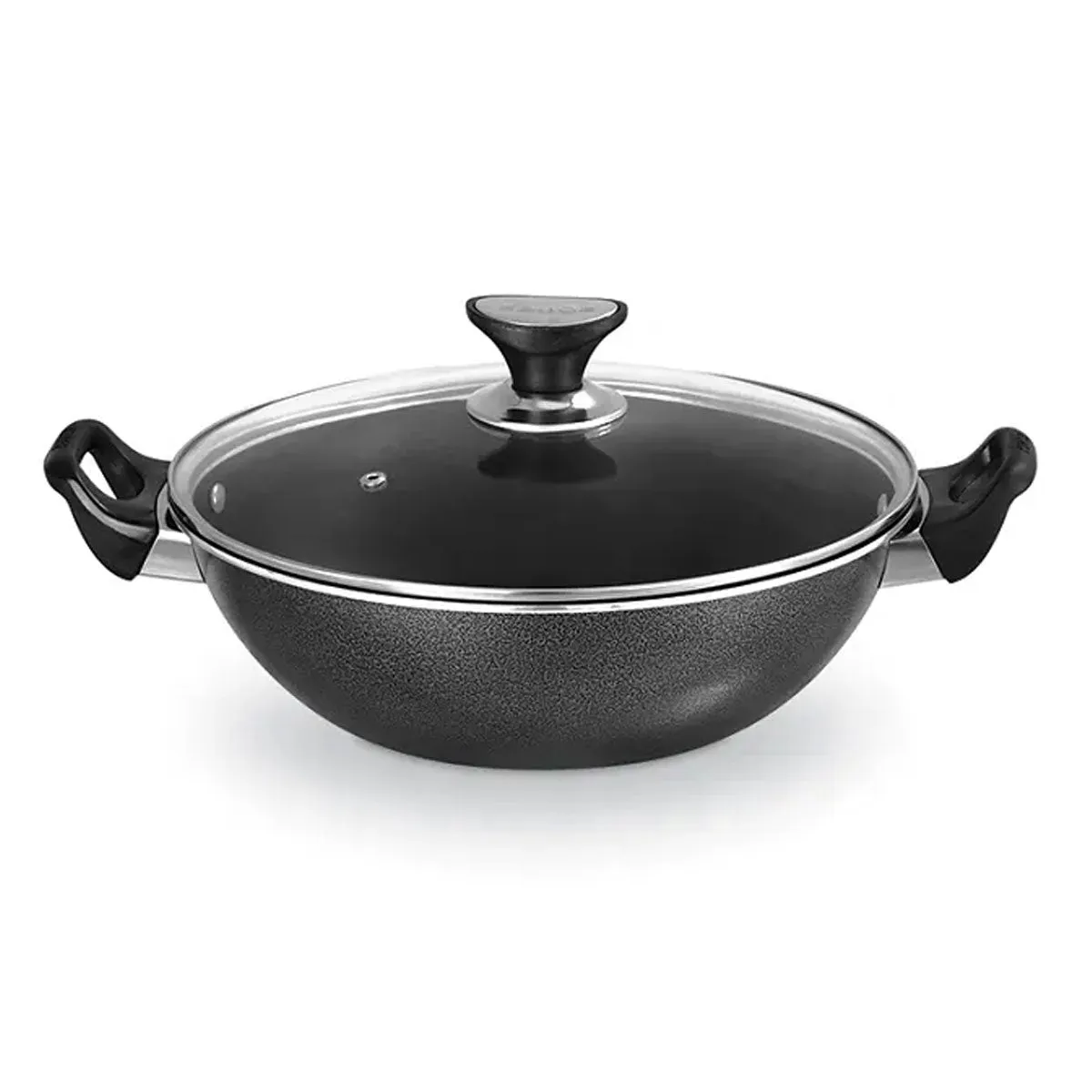 Non-stick Cooking Wok With Glass Lid 40cm