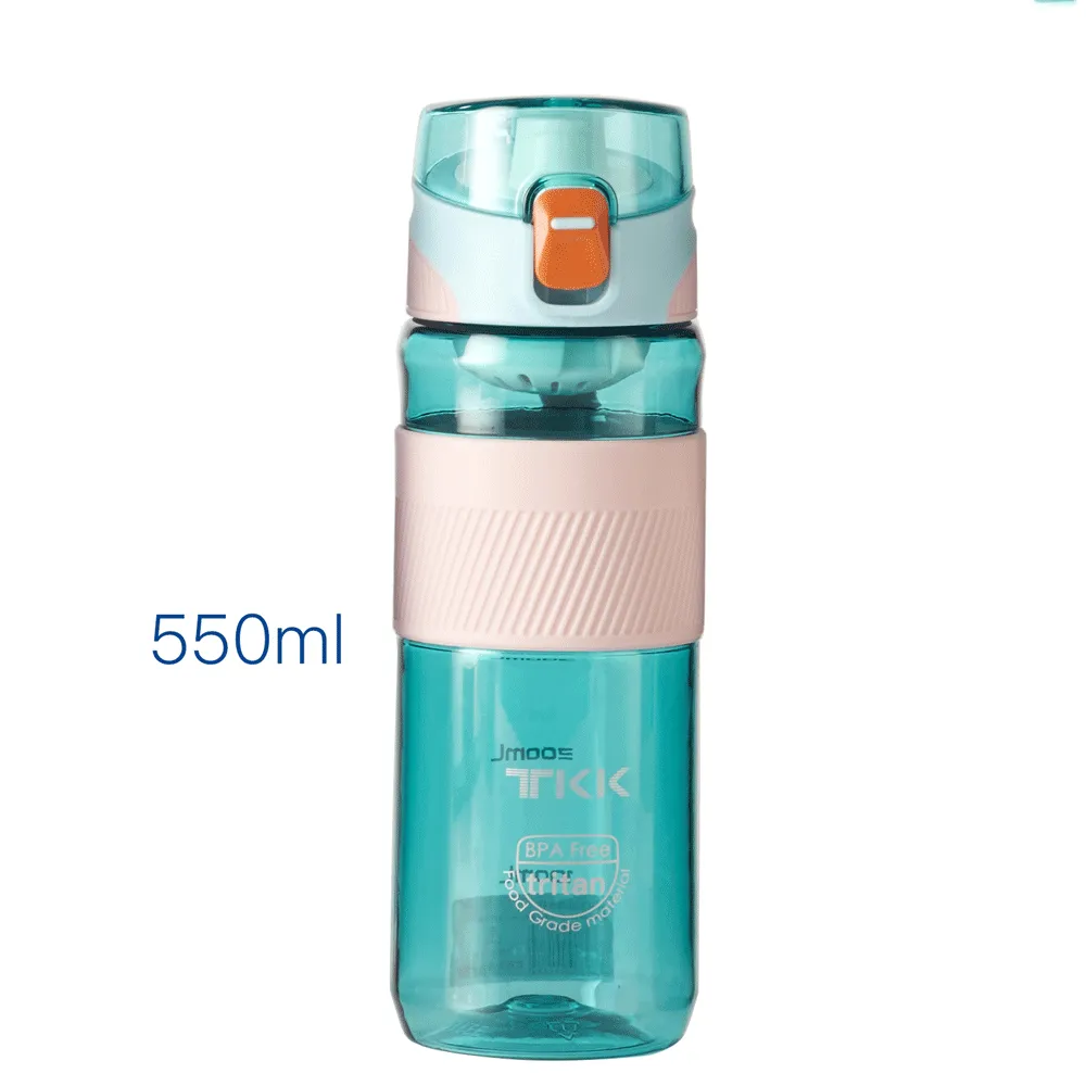 Non-toxic Decent Transparent Water Bottle(550ml)