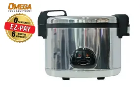 Omega Commercial 100 Cup Rice Cooker/Warmer (27 L cooked) - CFXB-270B