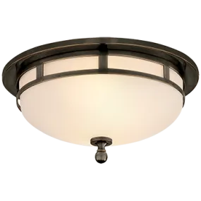 OPENWORK SMALL FLUSH MOUNT, BRONZE