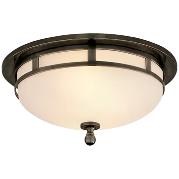 OPENWORK SMALL FLUSH MOUNT, BRONZE