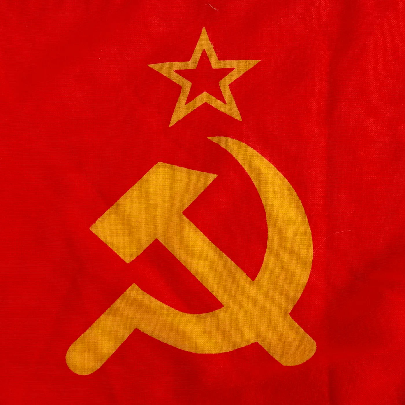 Original Soviet Union Cold War Era 1991 Dated Communist Flag Lot of 2 - 52” x 25 ½” & 52” x 25”