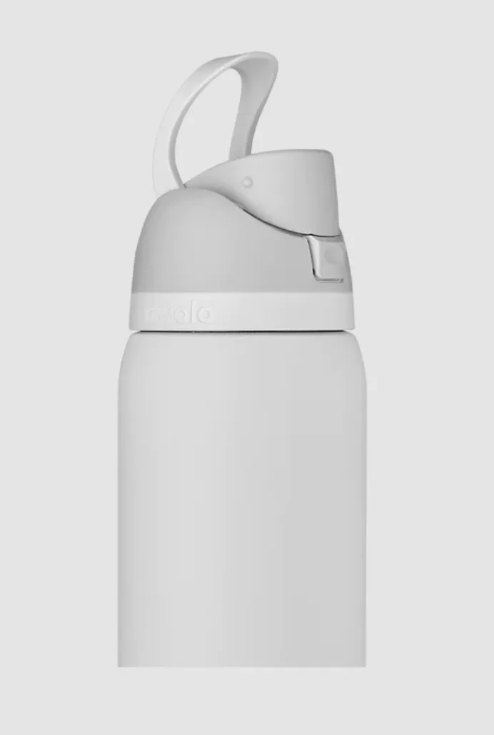 Owala FreeSip Stainless Steel Water Bottle - Shy Marshmallow White