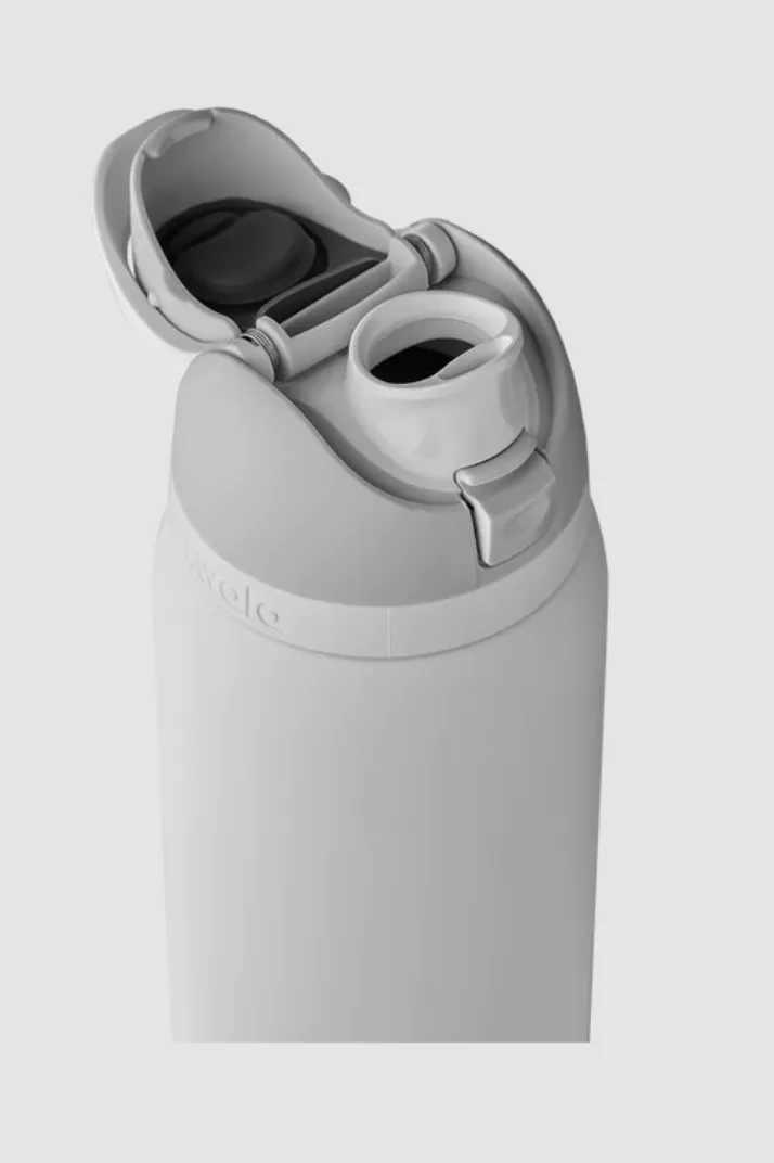 Owala FreeSip Stainless Steel Water Bottle - Shy Marshmallow White