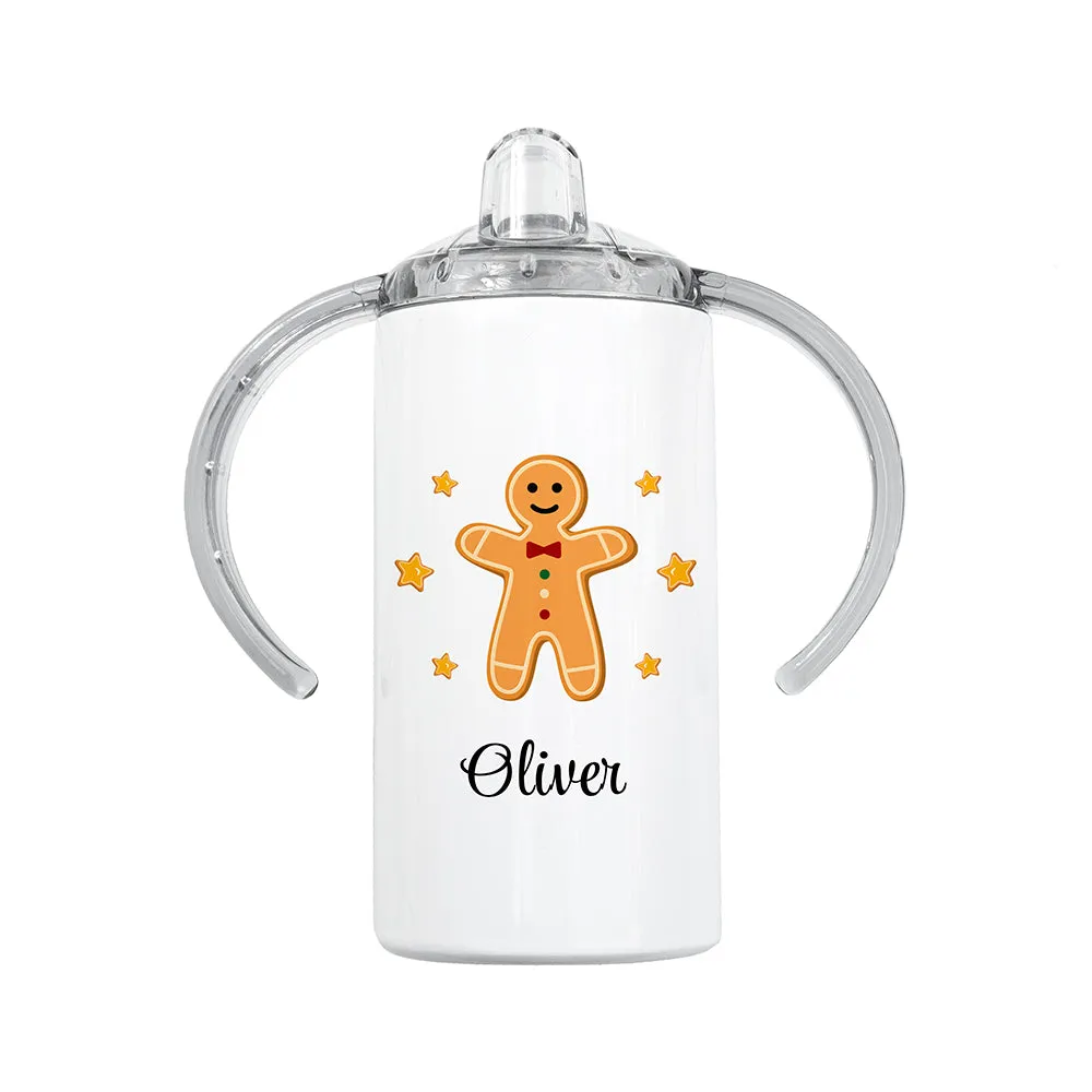 Personalised Gingerbread Kids Sippy Cup