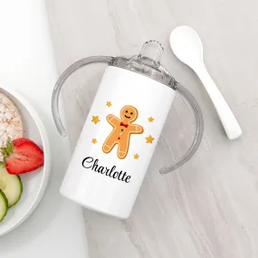 Personalised Gingerbread Kids Sippy Cup