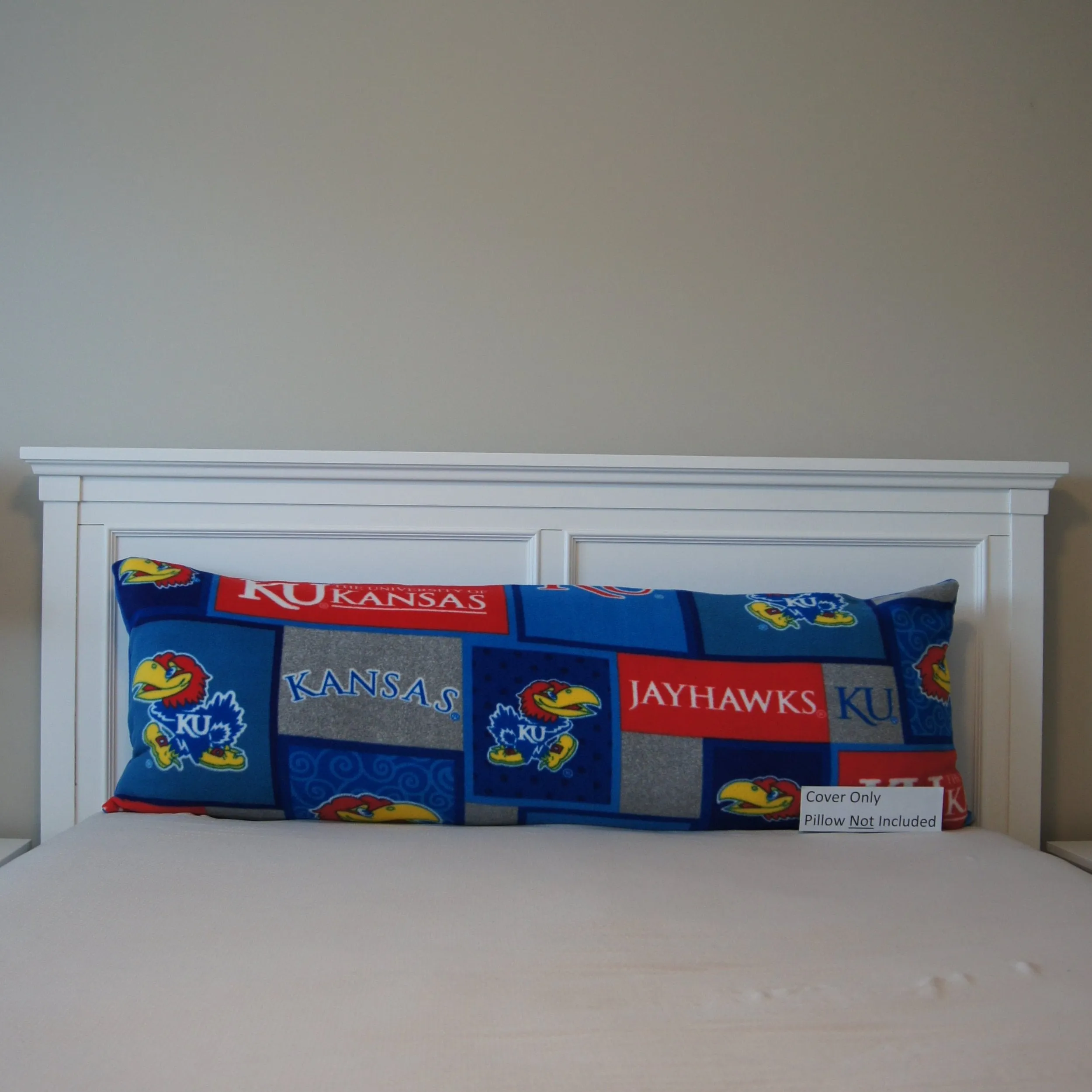 Pillows - Body Pillow Cover - College - NCAA - University of Kansas-KU - Jayhawks - Blocks