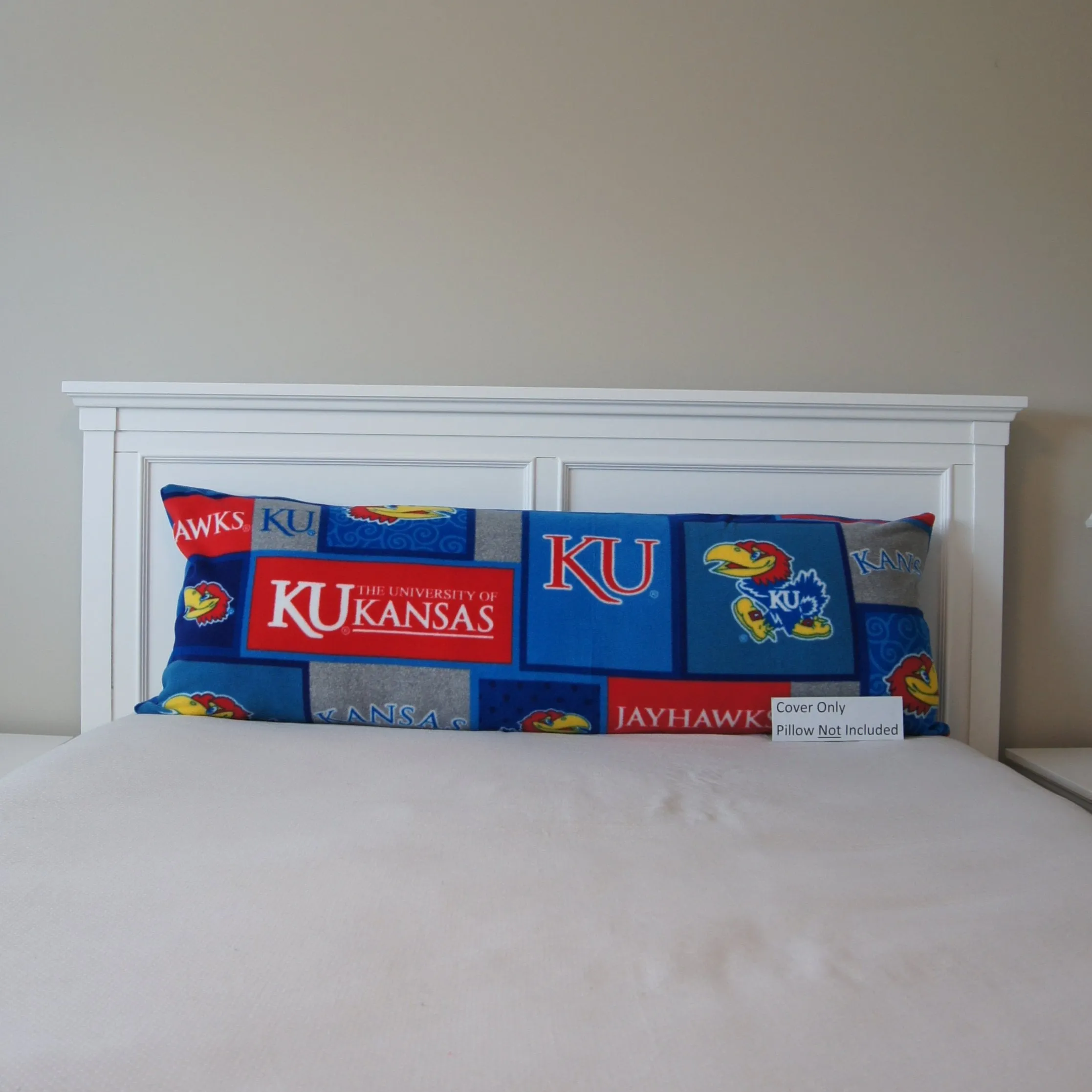 Pillows - Body Pillow Cover - College - NCAA - University of Kansas-KU - Jayhawks - Blocks