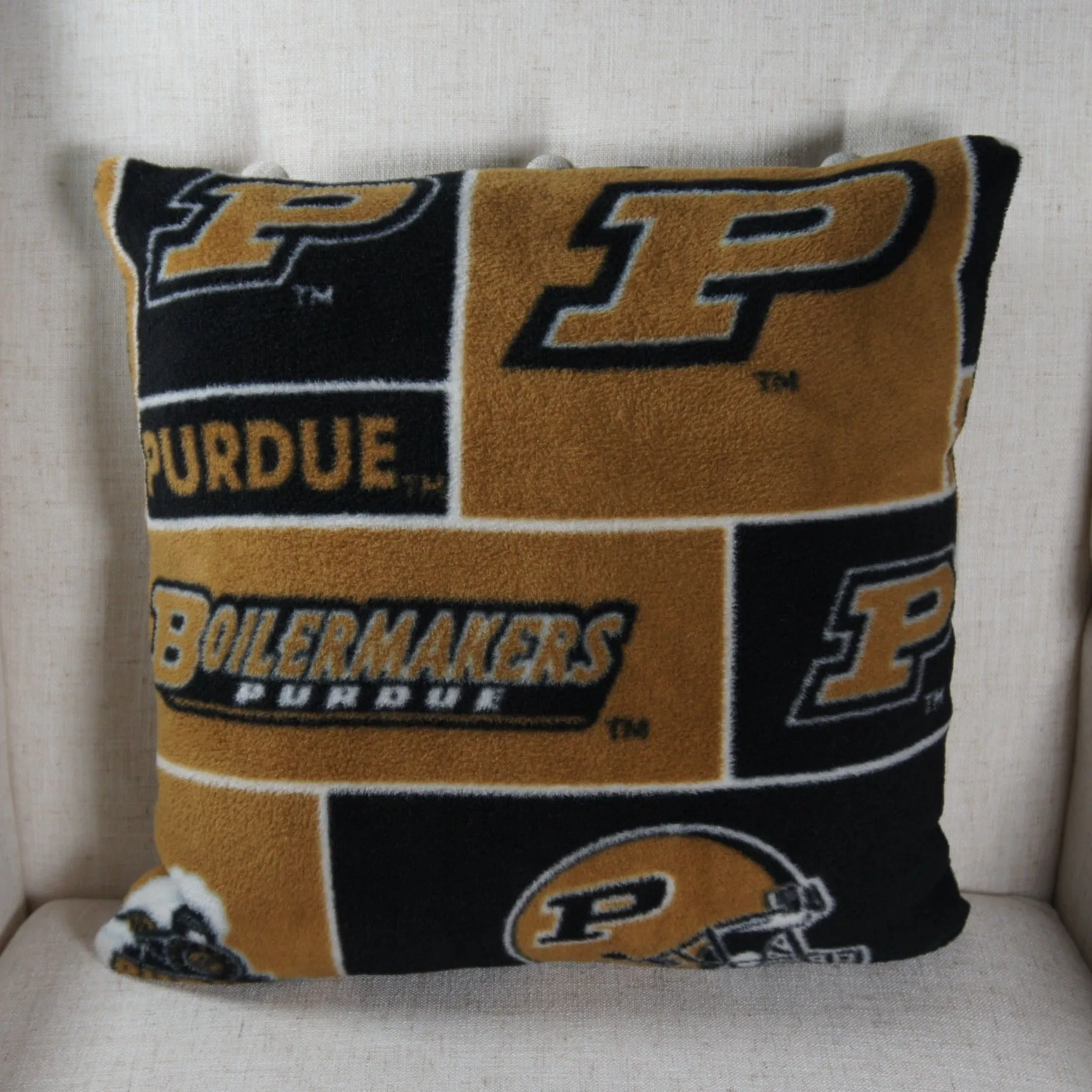 Pillows - College - NCAA - Purdue University-P - Boilermakers - 16 inch