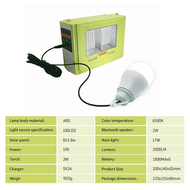 Portable Multifunction Solar Energy