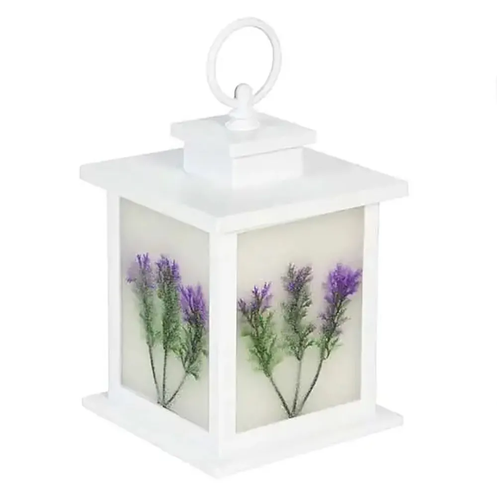 Purple Lilac LED Lantern 8LED749