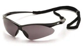 Pyramex SB6320STP PMXTREME Black Safety Glasses W/ Gray Anti-Fog with Cord Lens (12 each)